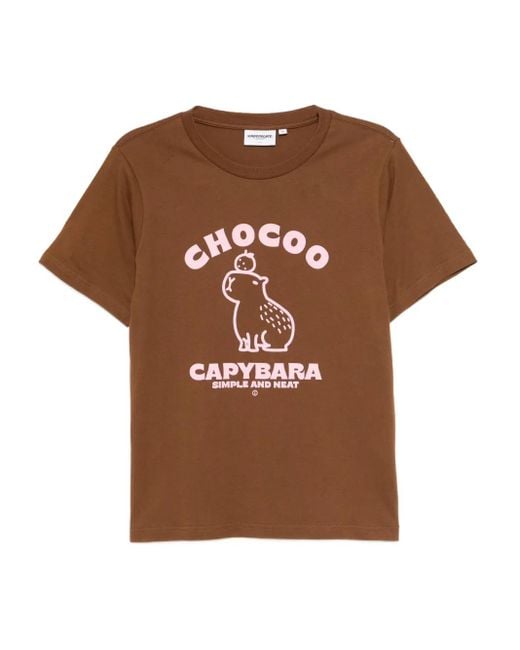 Chocoolate グラフィック Tシャツ Brown