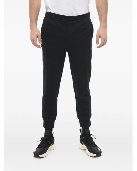 Neil Barrett Black Logo-Embroidered Skinny-Fit Track Pants for men