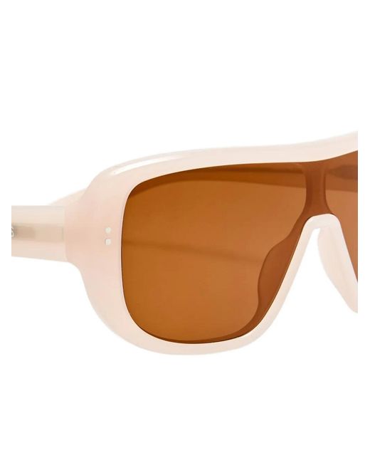 Jacquemus White Lunettes De Soleil Masco À Monture Couvrante