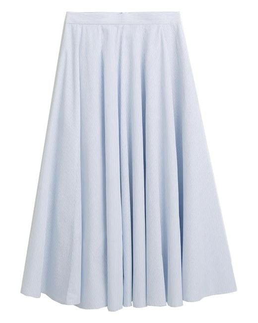 Gant Blue A~Line Striped Skirt