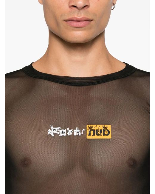 T-Shirt Con Logo di Charles Jeffrey in Black