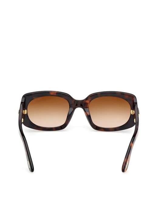 Tom Ford Brown Icon Geometric Sunglasses