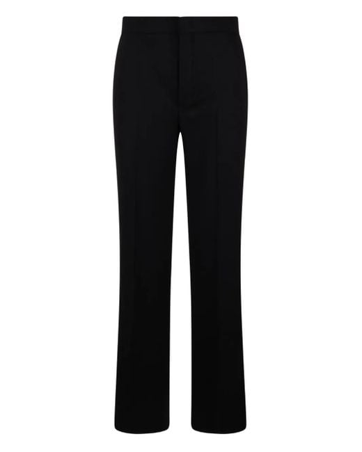 Tagliatore Black Straight-Leg Trousers