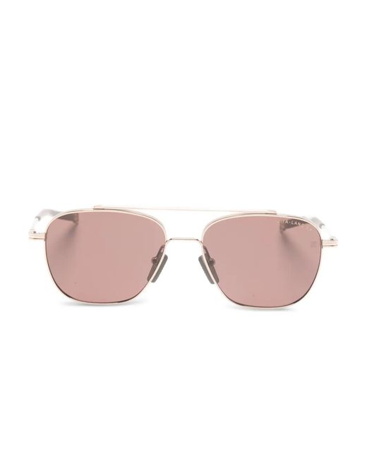 Dita Eyewear Pink Pilot Sunglasses
