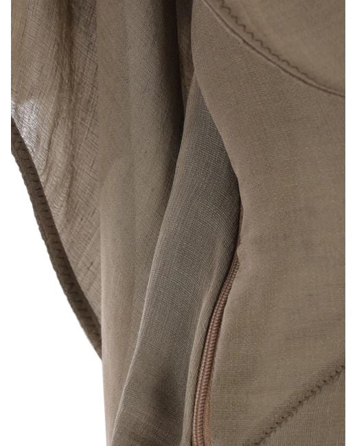 Yehuafan フーデッド ドレープトップ Gray