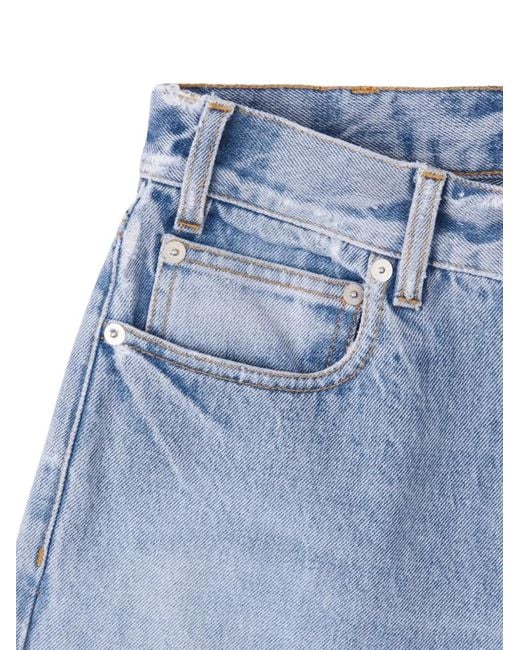 Fortela Blue Distressed Five-Pocket Jeans