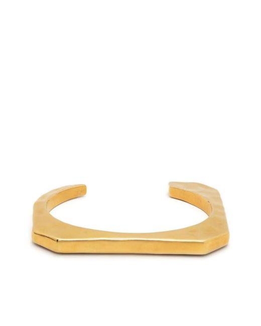 Zadig & Voltaire Metallic Geometric-Cut Cuff Bangle
