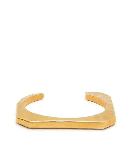 Zadig & Voltaire Metallic Geometric-Cut Cuff Bangle
