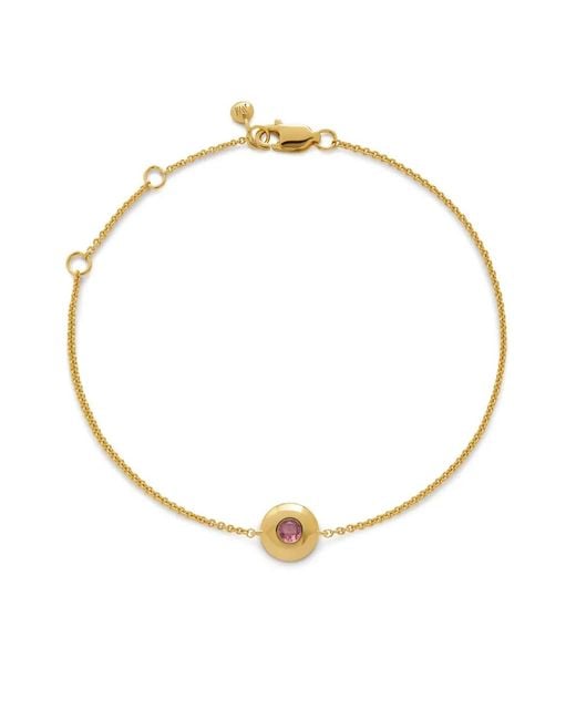 Monica Vinader Metallic 18Kt Vermeil October Birthstone Bracelet