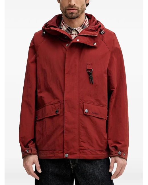 Barbour Rig Jack Met Capuchon in het Red voor heren