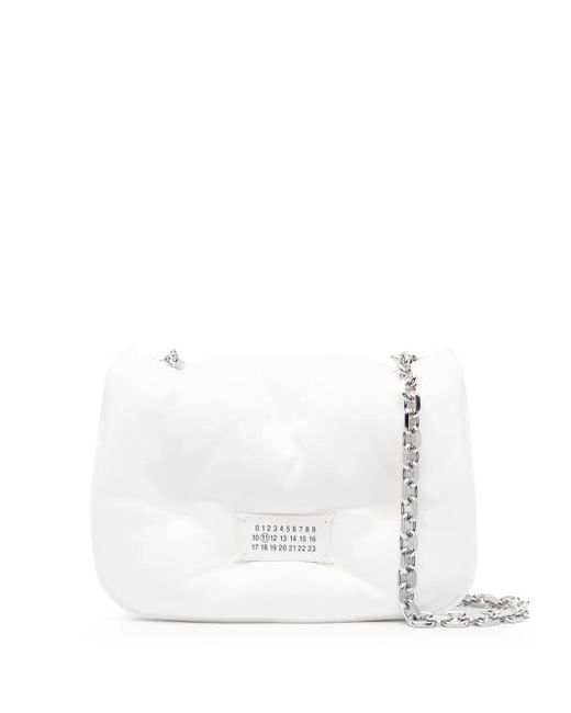 Maison Margiela White Small Glam Slam Flap Shoulder Bag