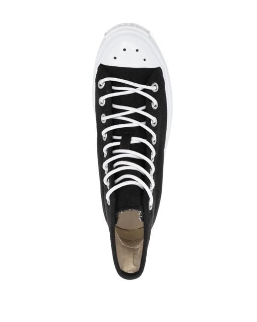 Acne Black Ballow High Sneakers