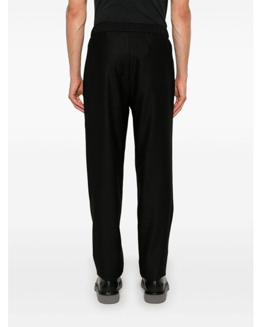 Giorgio Armani Black Virgin Wool Trousers for men