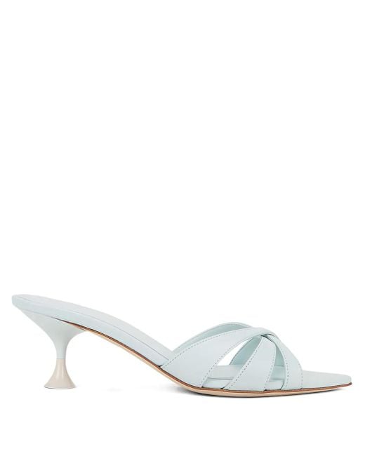 3Juin White Elis Criss-Cross Sandals