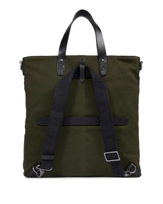 The Bridge Green Patch-Pocket Tote Bag