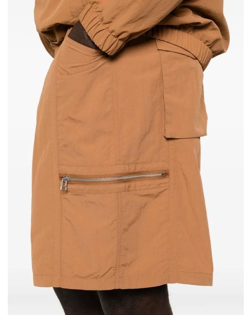 Etudes Studio Brown Short À Poches Cargo