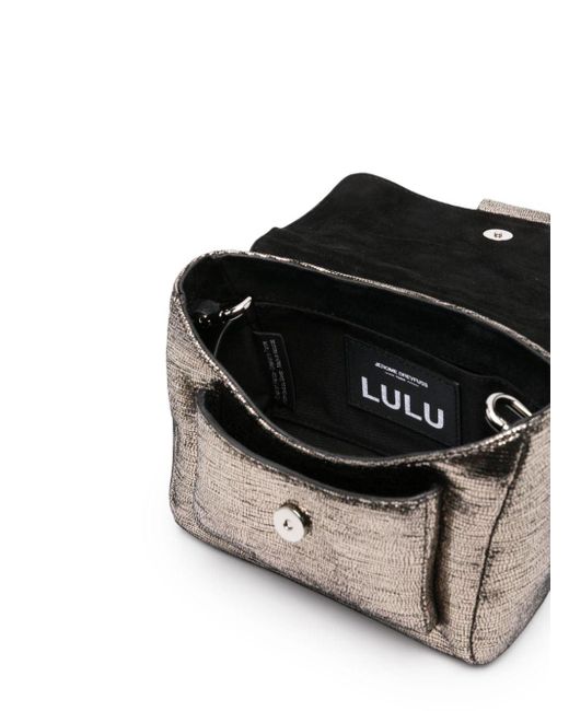 Jérôme Dreyfuss Gray Small Lulu Leather Cross Body Bag