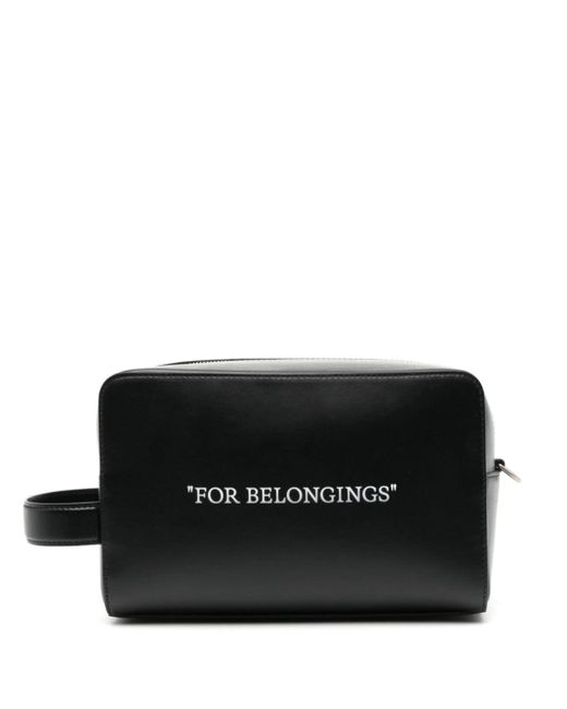 Off white shop leather pouch