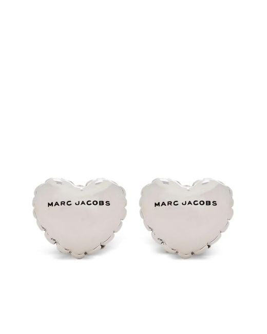Marc Jacobs White The Heart Balloon Earrings