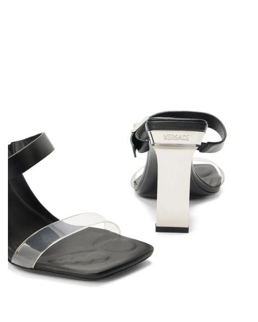 Versace White Calf Leather Sandals
