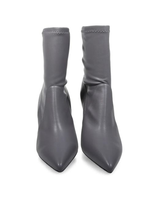 Sergio Levantesi Gray Janet Pointed-Toe Ankle Boots