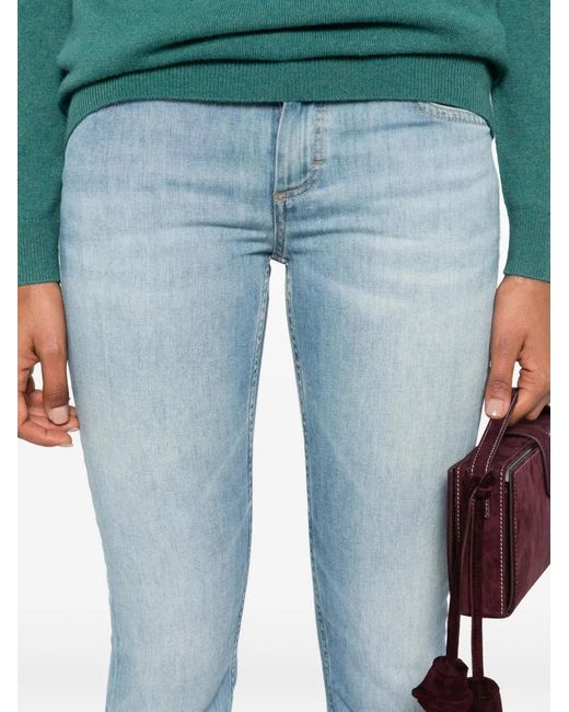 Marc O' Polo Blue Washed-Effect Jeans