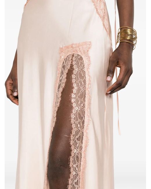 LES FILLES D'EVA Pink V-Neck Midi Dress