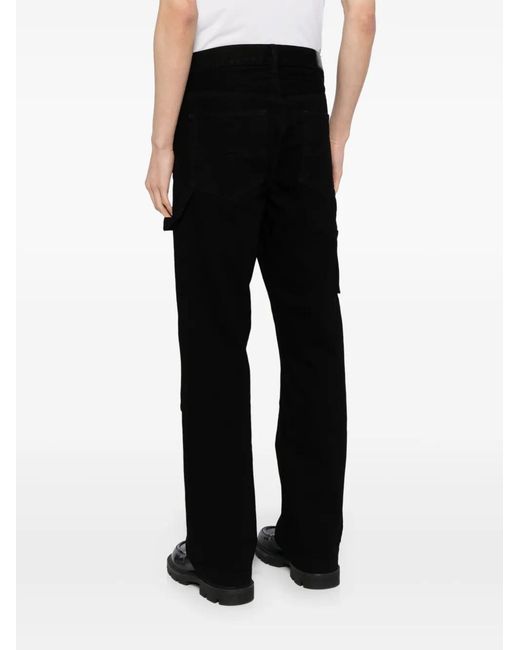 Amiri Black Double Knee Jeans for men