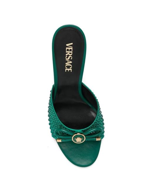 Versace Green Opera Sandals