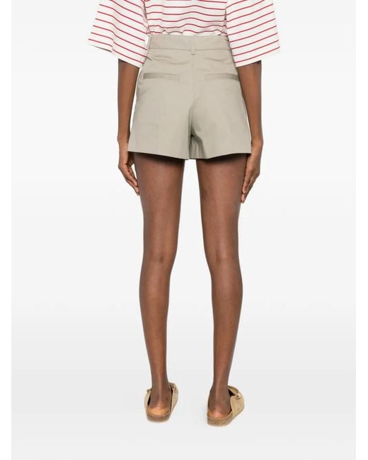 A.P.C. White Seam Detail Shorts