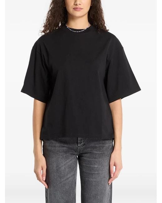 AllSaints Black Amelie Skull-Graphic T-Shirt