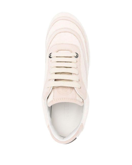 Peserico Natural Terry-cloth Sneakers