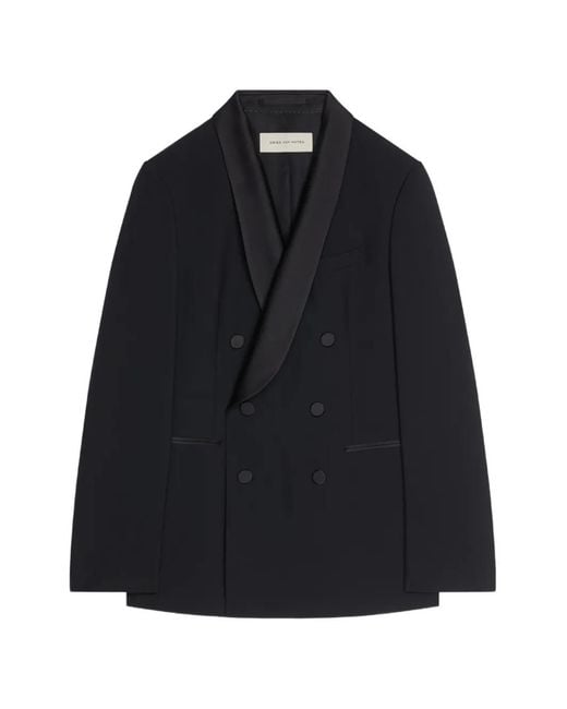 Dries Van Noten Black Double-Breasted Blazer for men