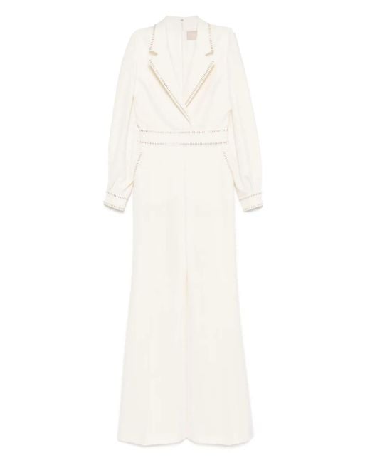Elie Saab スタッズトリム ジャンプスーツ White