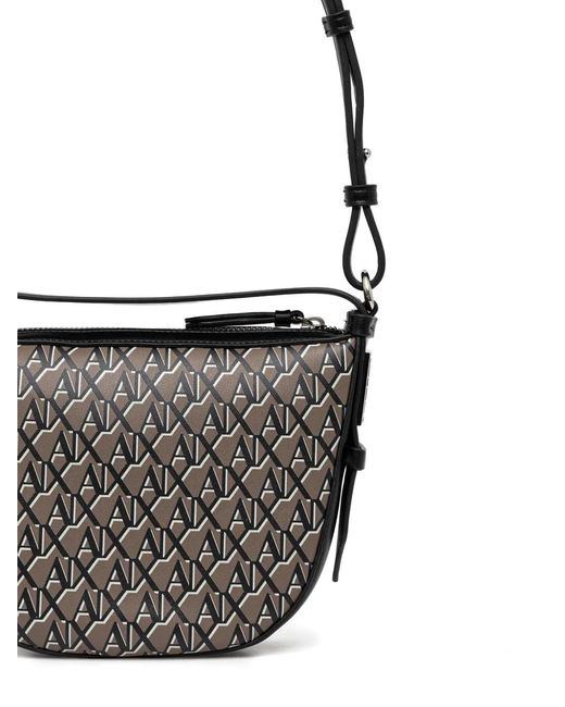 ARMANI EXCHANGE Gray Monogram Tote Bag