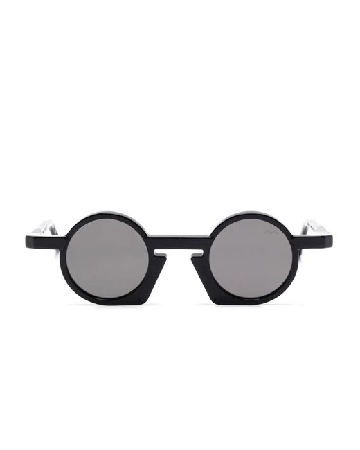 VAVA Eyewear Black Round-Frame Sunglasses