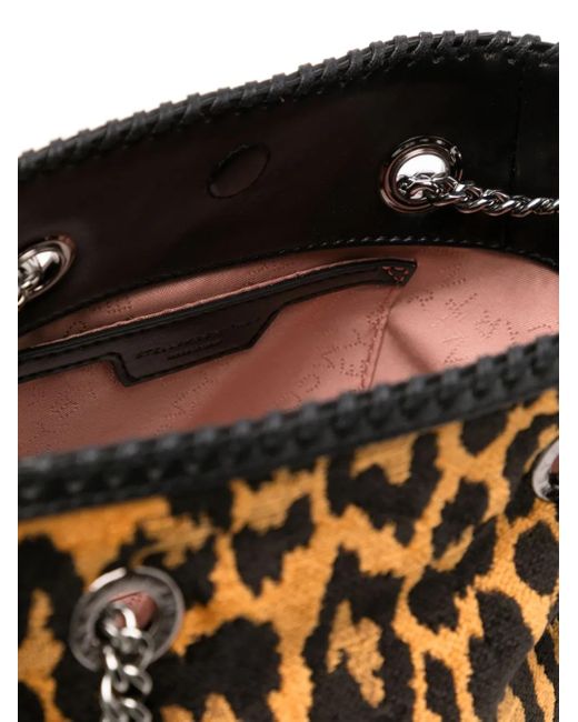 Borsa A Secchiello Leopardata di Stella McCartney in White
