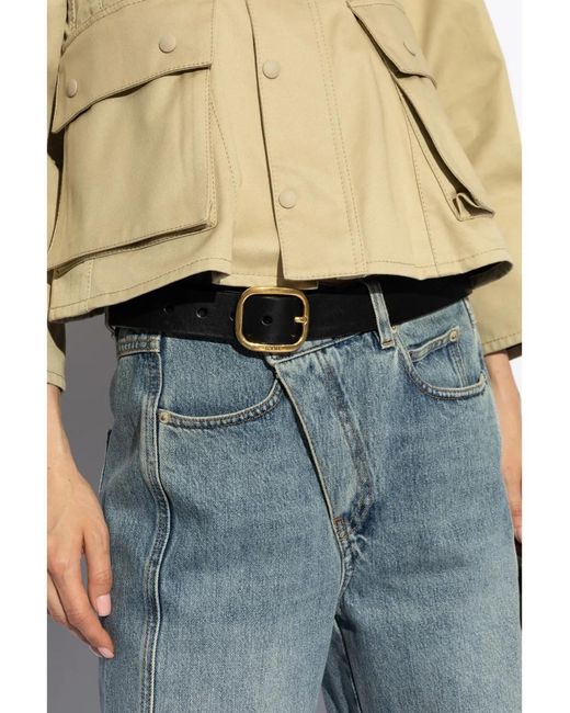 Loewe Black Rounded Leather Belt
