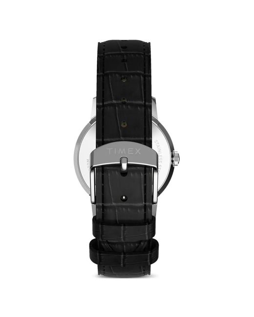 Timex Gray Marlin Croc-Effect-Strap 34Mm Watch for men