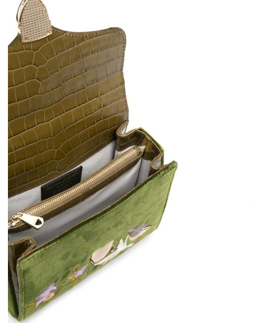 Aspinal Green Midi Mayfair Top-Handle Bag