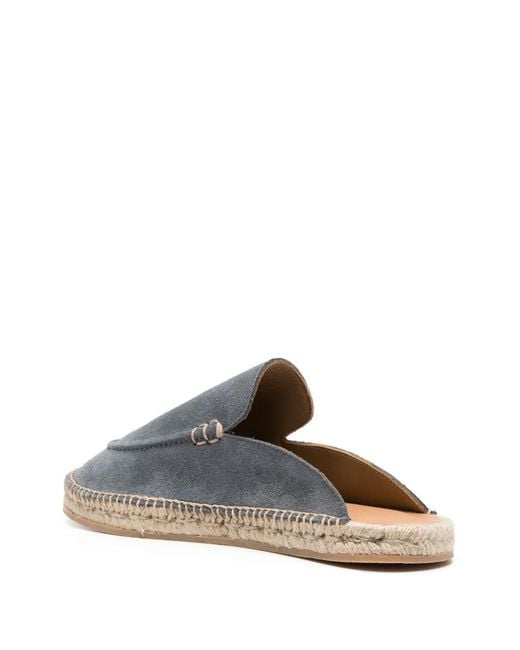 Scarosso Gray Suede Jute-Sole Espadrilles for men