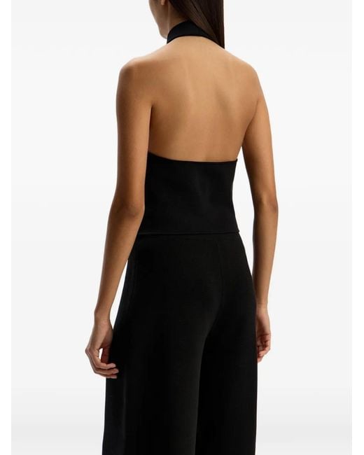 12 STOREEZ Black Buttoned Open-Back Vest