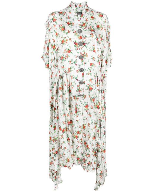 balenciaga floral dress