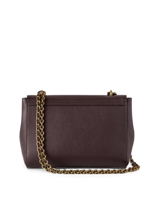 Mulberry White Lily Grained Leather Shoulder Bag