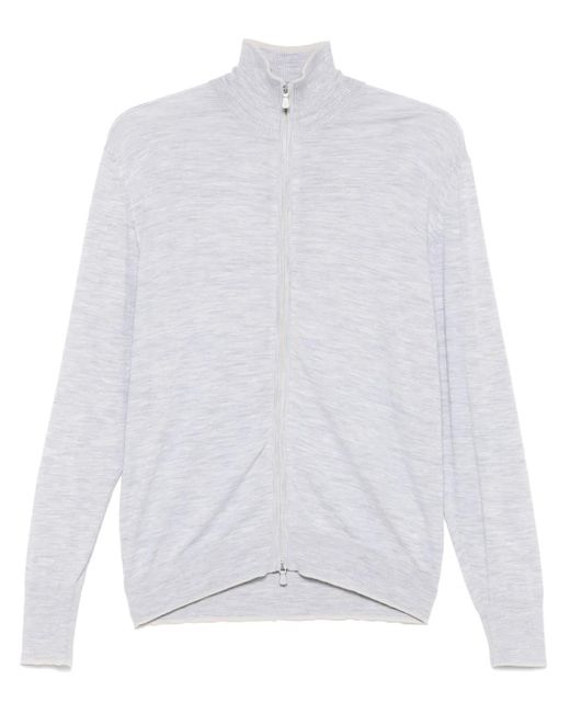 メンズ Eleventy ファインニット カーディガン White