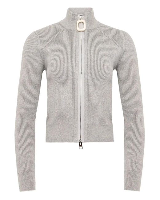 J.W. Anderson Vest Met Rits in het Gray