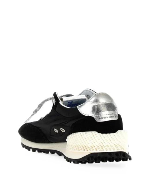 Golden Goose Deluxe Brand Black Marathon Star-Patch Sneakers for men