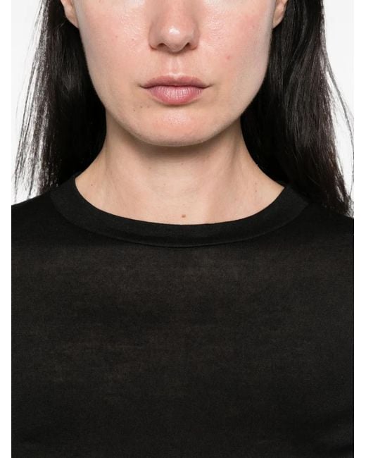 Woc Black Saran Long-Sleeve T-Shirt