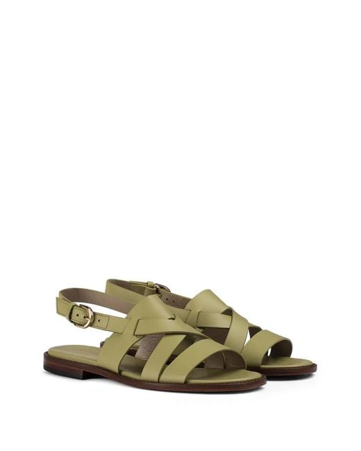 Doucal's Metallic Leather Sandals