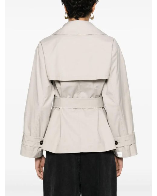 Max Mara Natural Double-Breasted Trench Coat